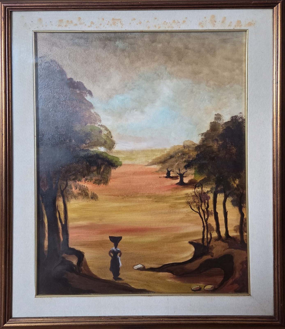 Opera senza titolo del 1978, olio su tela di Ferranini