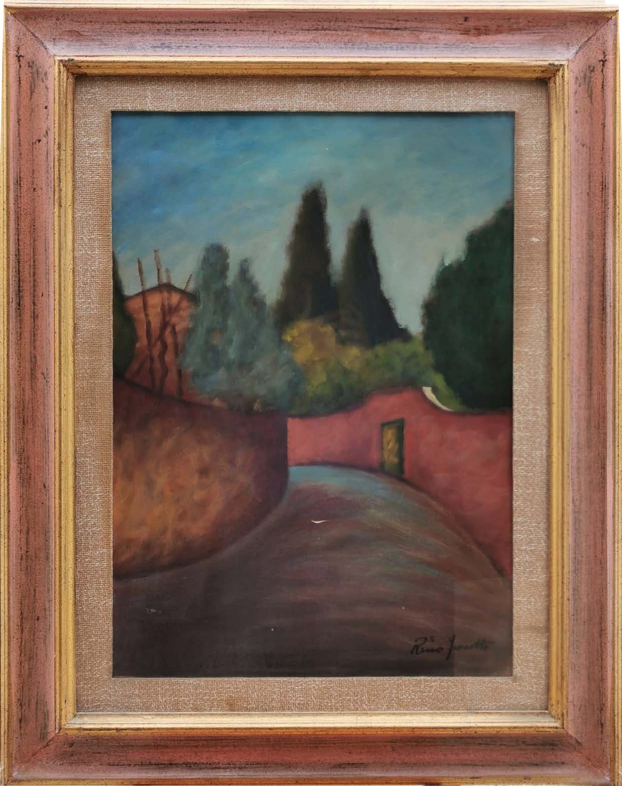 Rino Fioretti - Paesaggio con alberi
