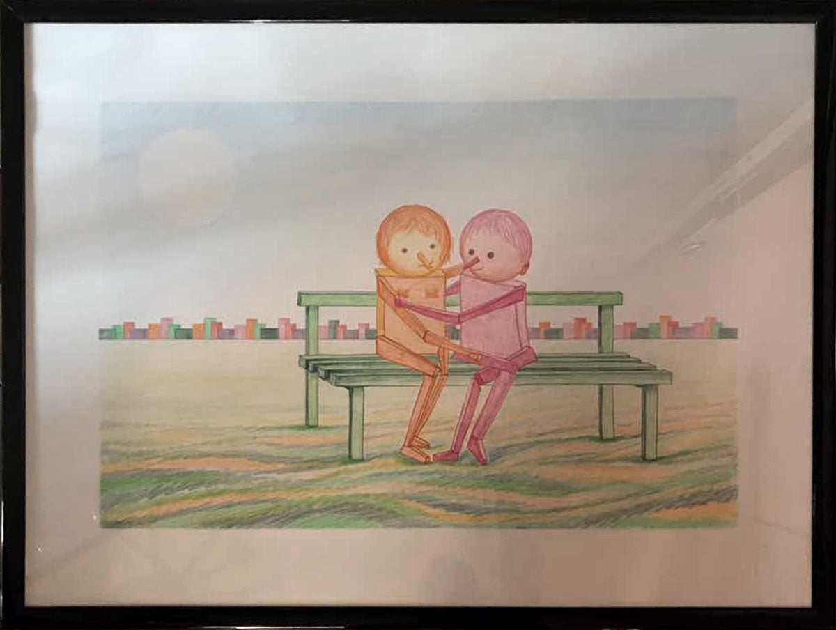 Giuseppe Fortunato - Pinocchio sulla panchina