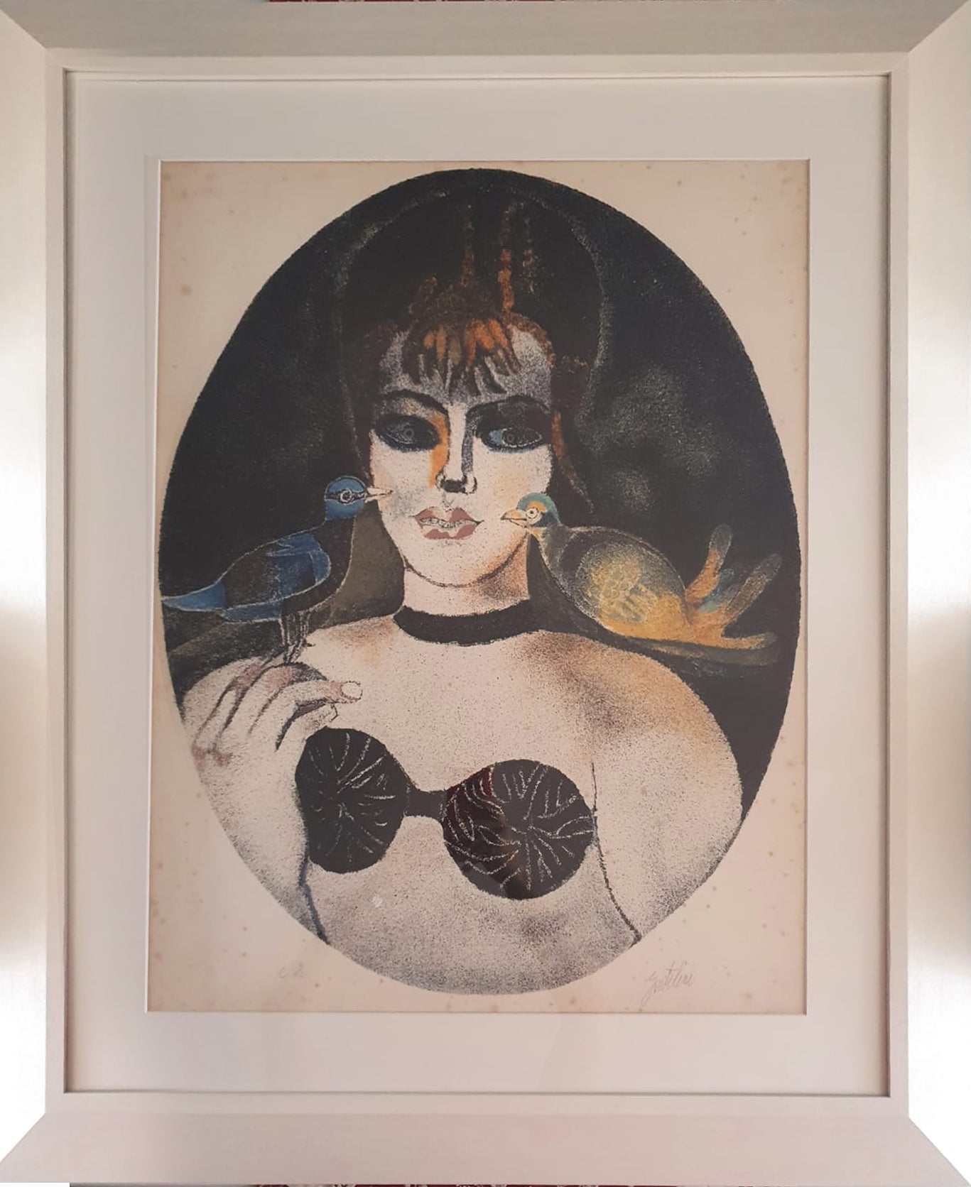 Franco Gentilini - Ragazza con gli uccelli