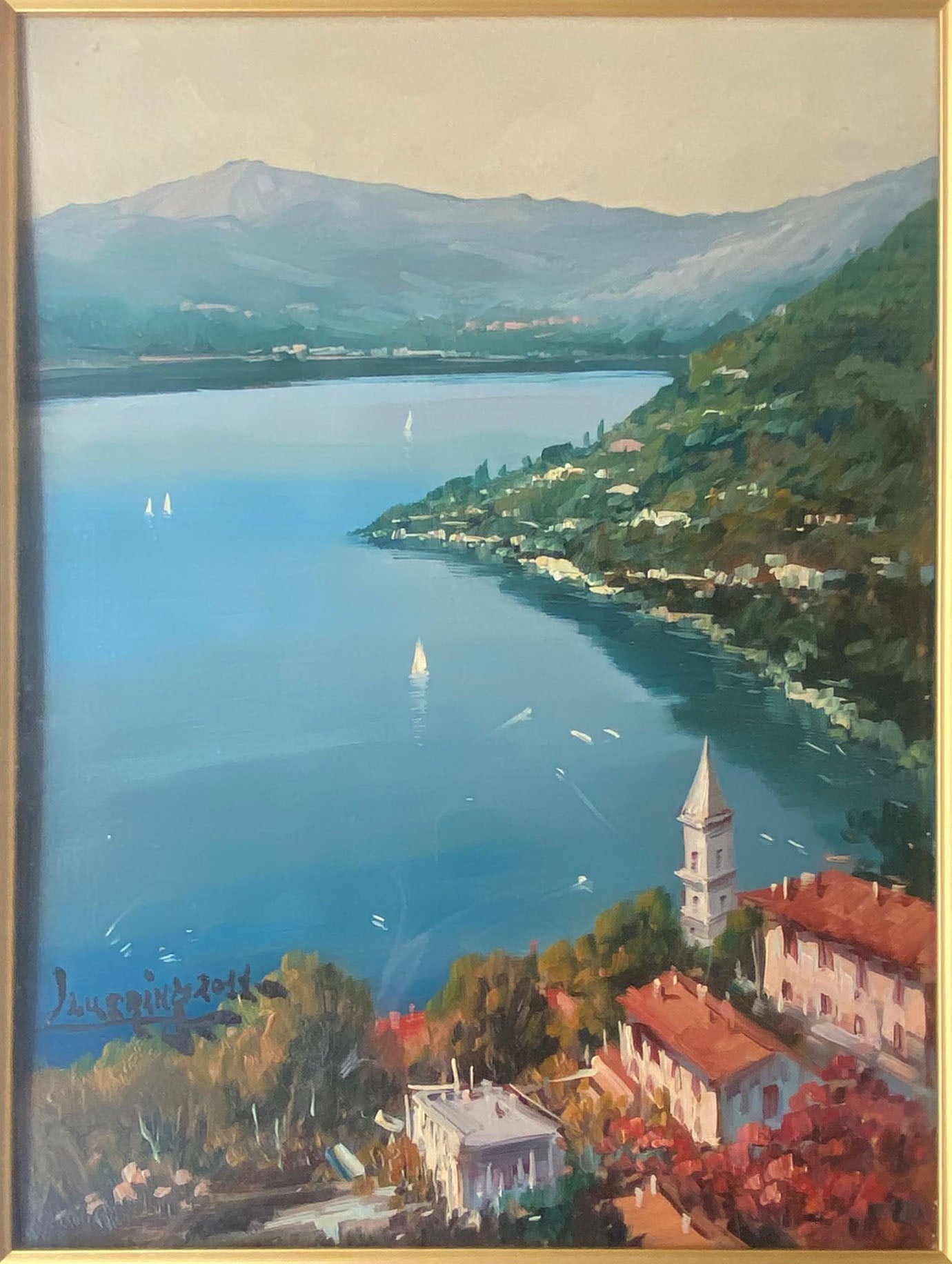 Luciano Lutring - Paesaggio lacustre