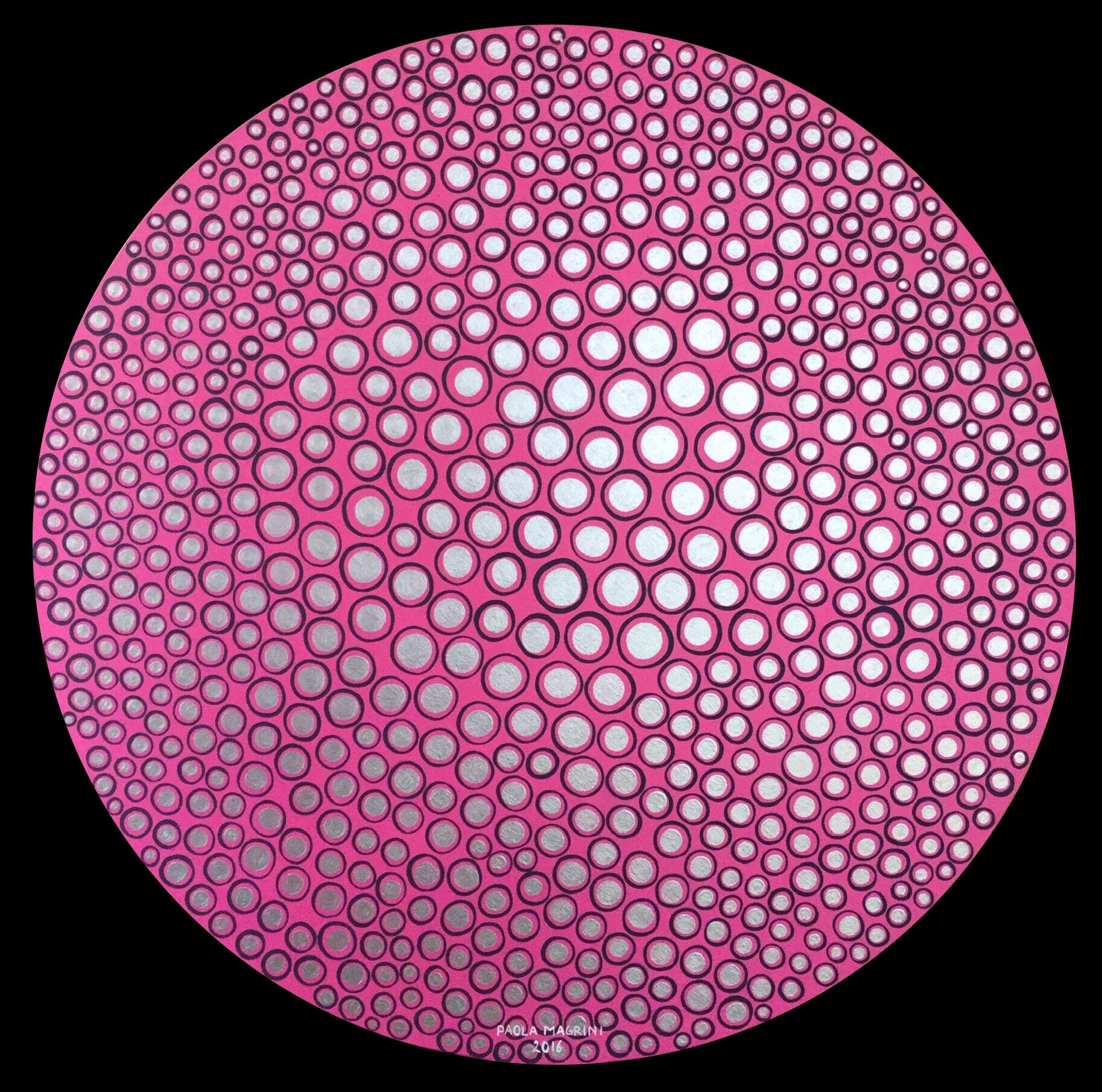 Paola Magrini  - Disco fucsia argento