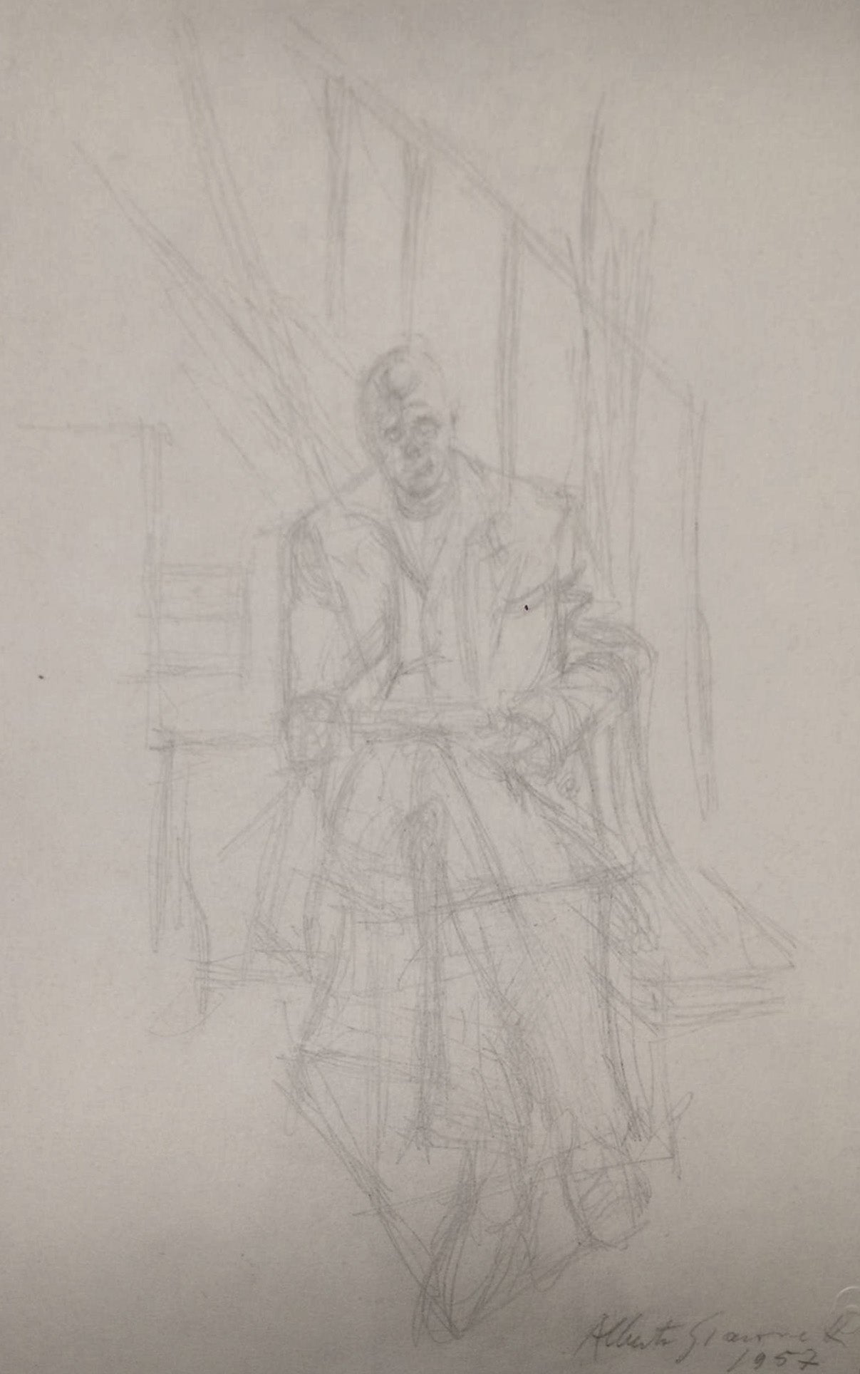 Alberto Giacometti - Portrait of Jean Genet