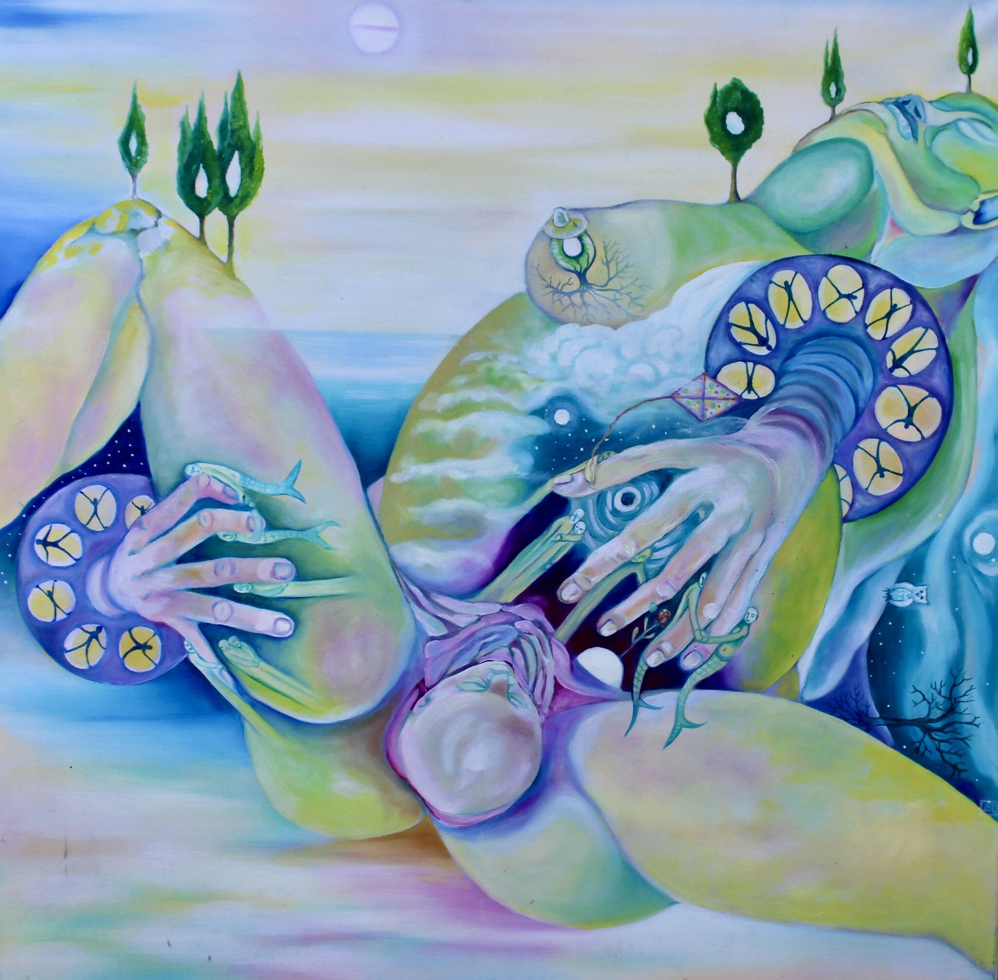 Madre Terra, olio su tela di Mrs Ele