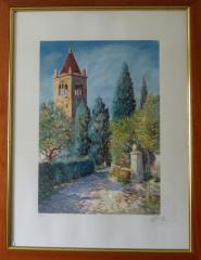 Gonzaga - Bell Tower Among the Cypresses
