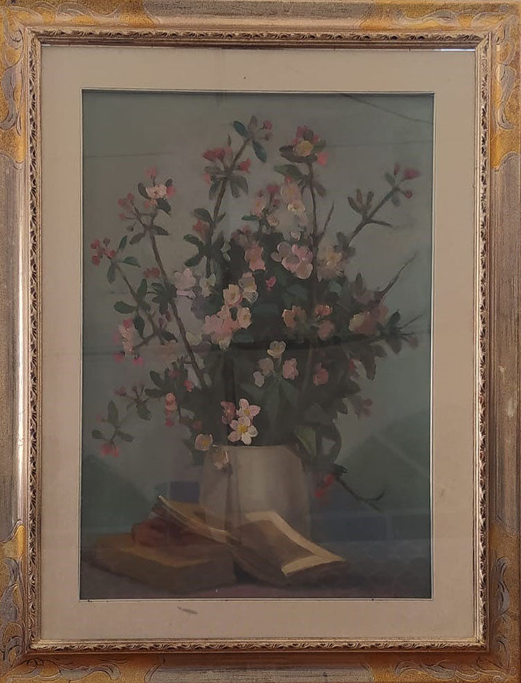 Ortensio Gionfra - Flores de manzano y libros
