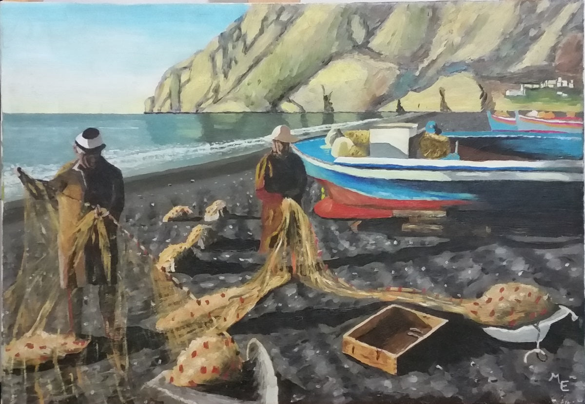 Emilio Meoni - Fishermen in Greece