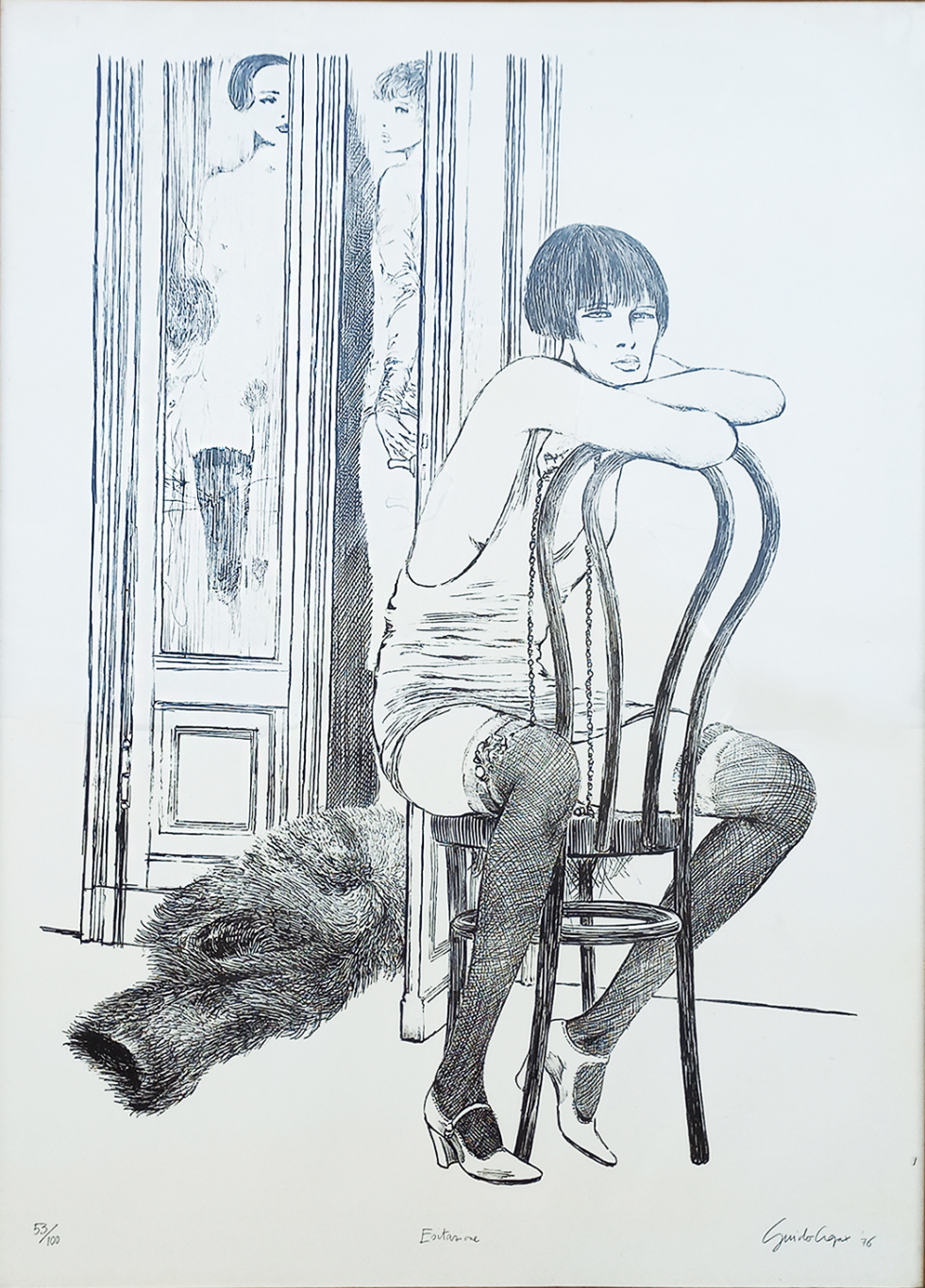 Guido Crepax - 5 Grafiche (Affezione, Esitazione, Identificazione, Imitazione, Soggezione)