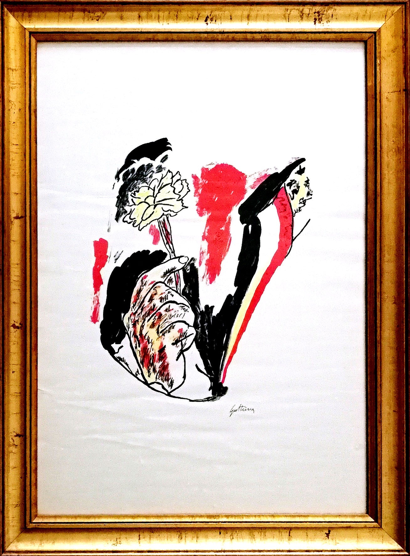 Renato Guttuso - Tenendo un fiore