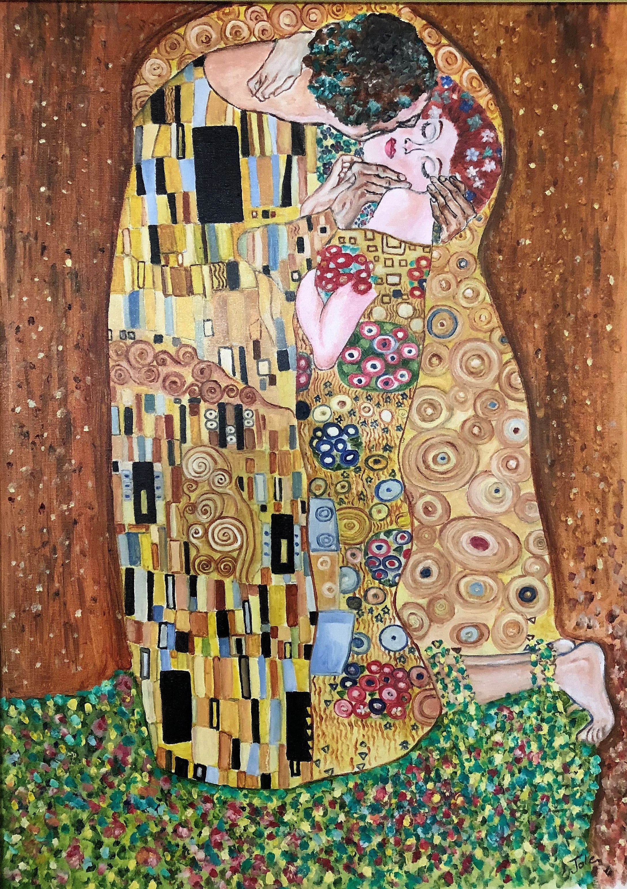Jole - Il bacio - Omaggio a klimt