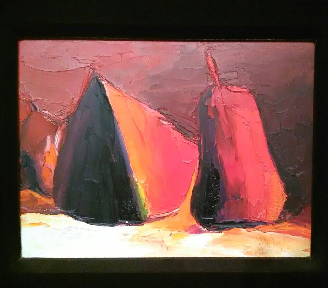 Paolo Tarcisio Generali - Natura morta con pere e fette di cocomero