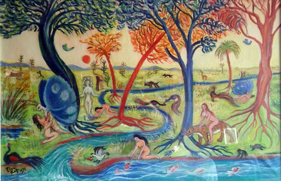 Elsa Raffo - Il bosco con farfalla