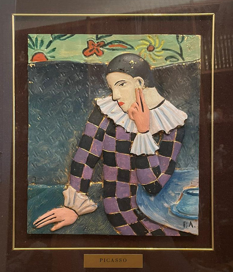 De Pablo Picasso - Arlequín pensativo