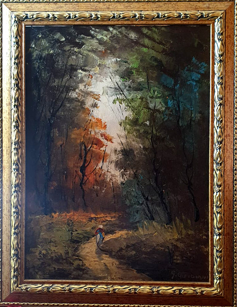 Carpignani - Contadina nel bosco
