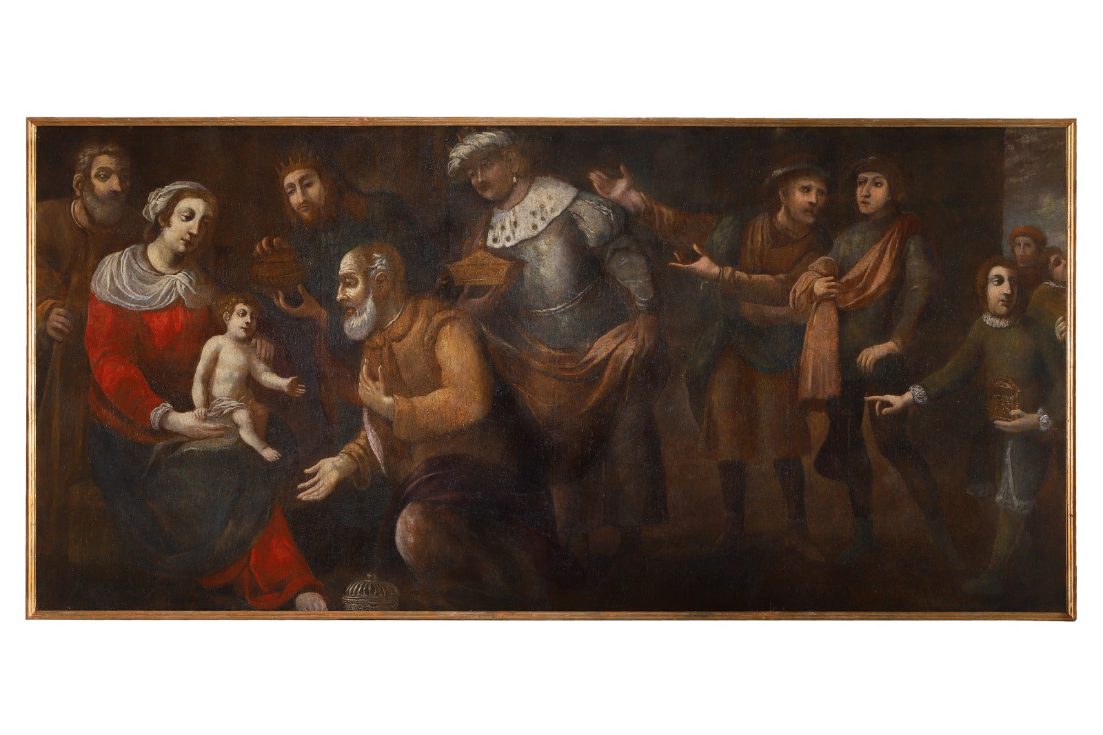 Attribuito a scuola veneta caravaggesca - Adorazione dei magi
