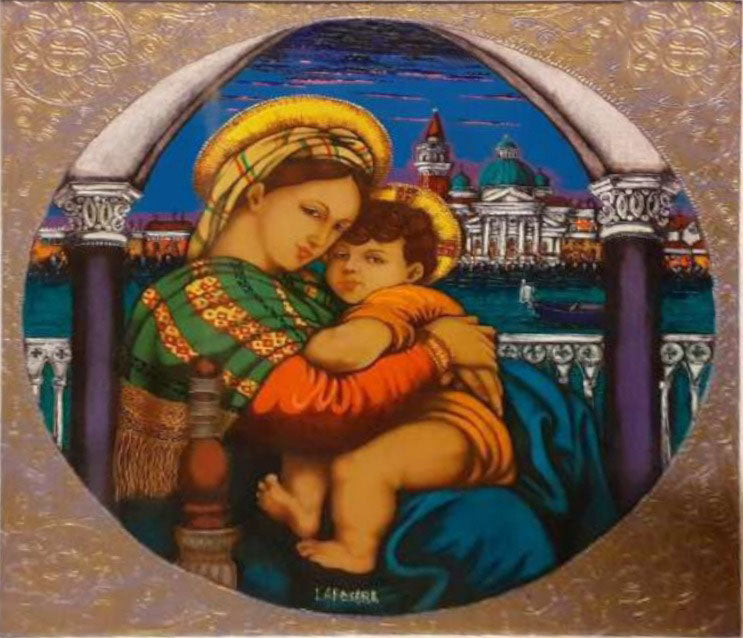 Michele Lapesara - Madonna con bambino