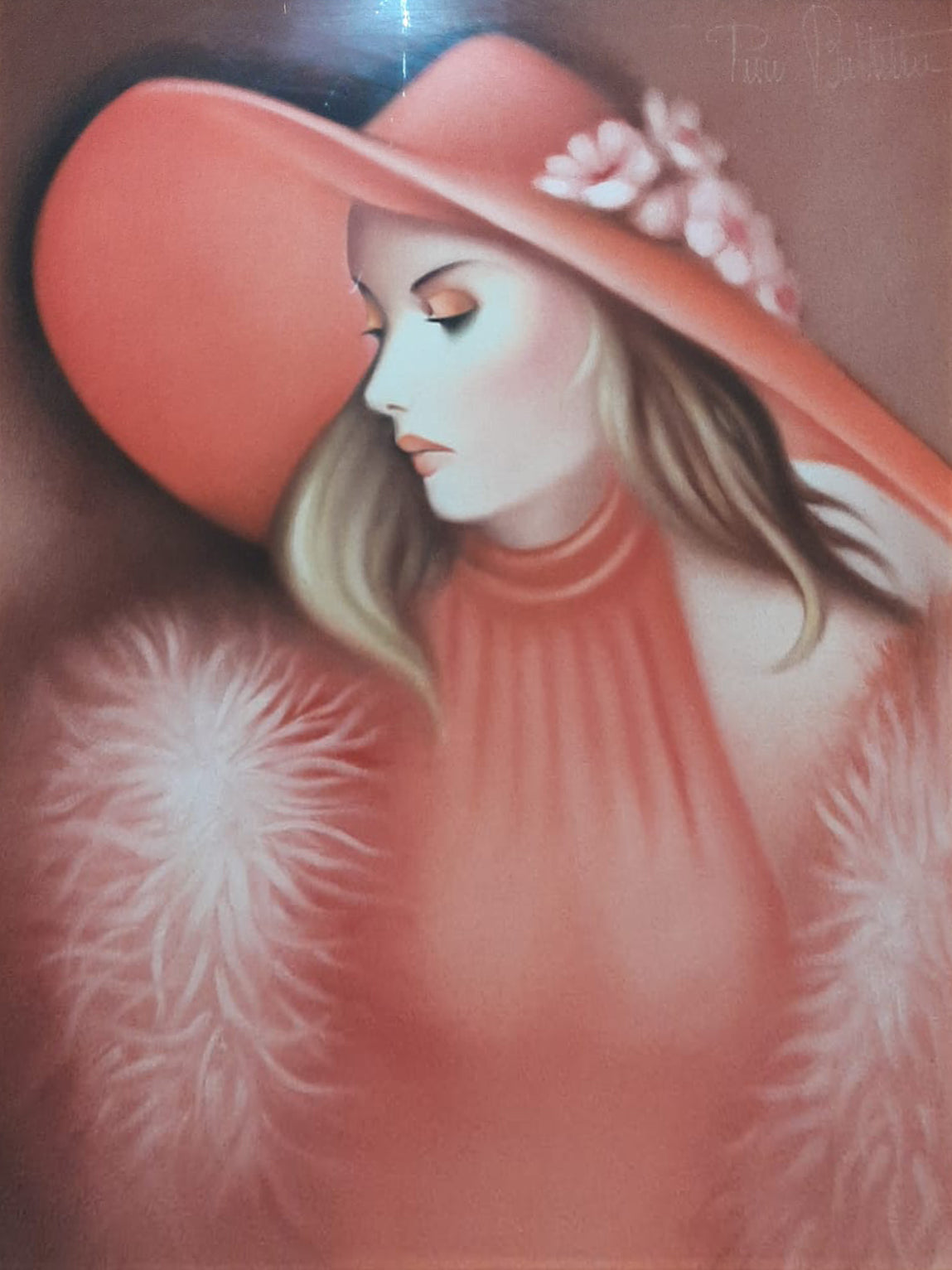Pino Buttitta - Signora con cappello