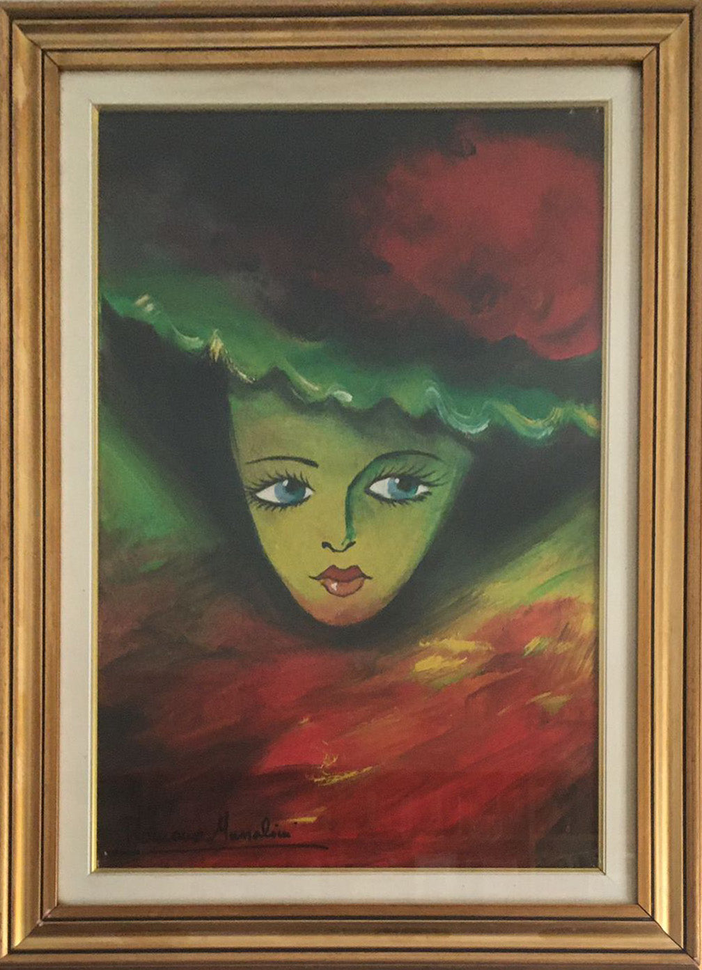 Romano Mussolini - Ritratto di signora con cappello
