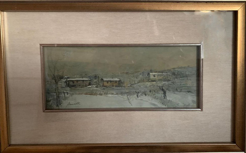 Luigi Benevento - Paisaje nevado