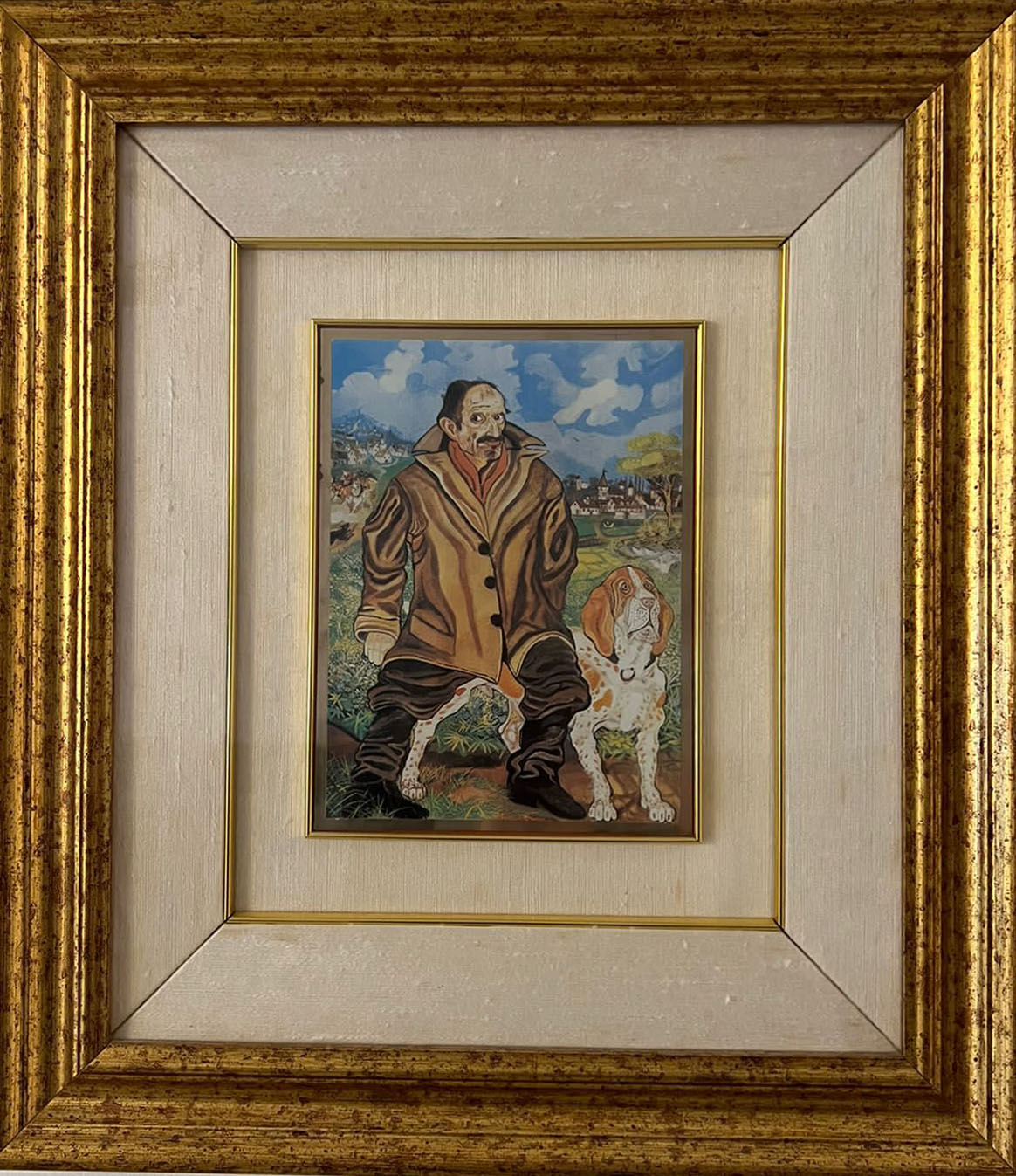 Antonio Ligabue - Autoritratto con cane