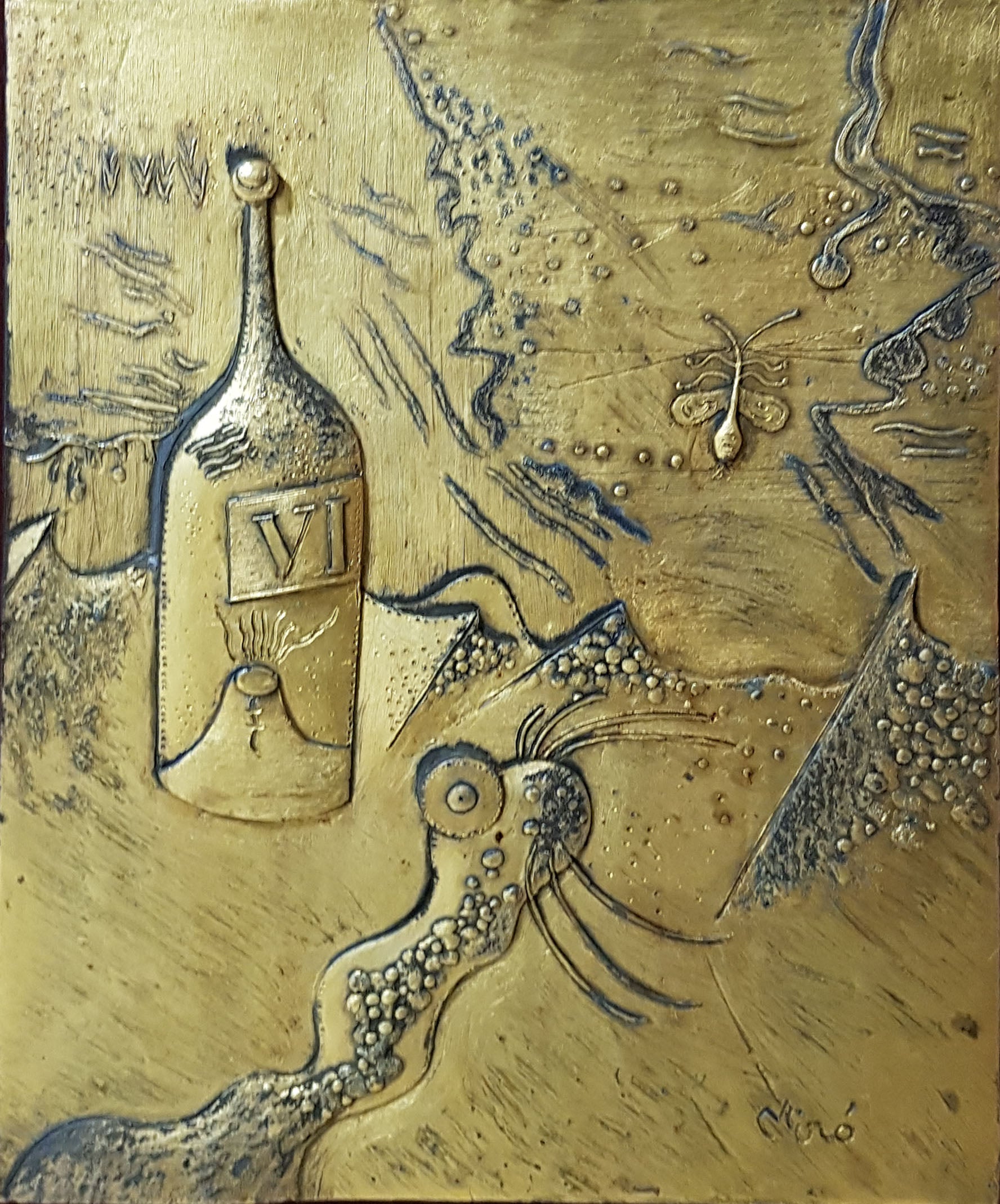 Da Juan Mirò - La bottiglia di vino