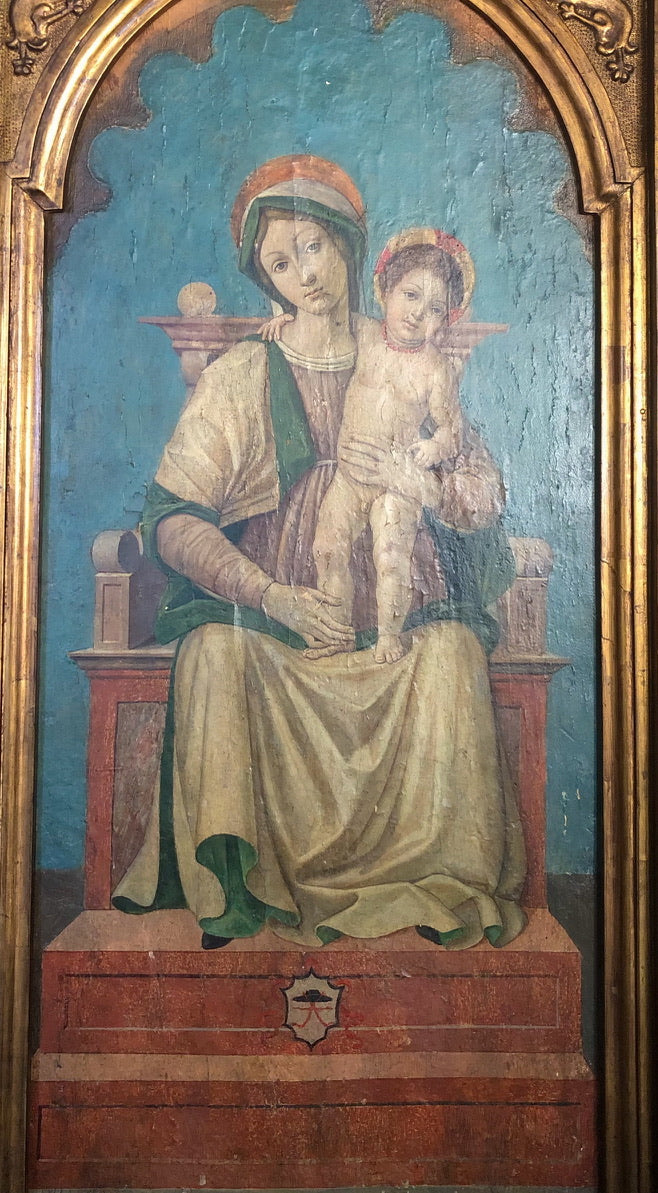 Attribuito a Girolamo da Treviso detto "Il Vecchio" - Madonna con bambino