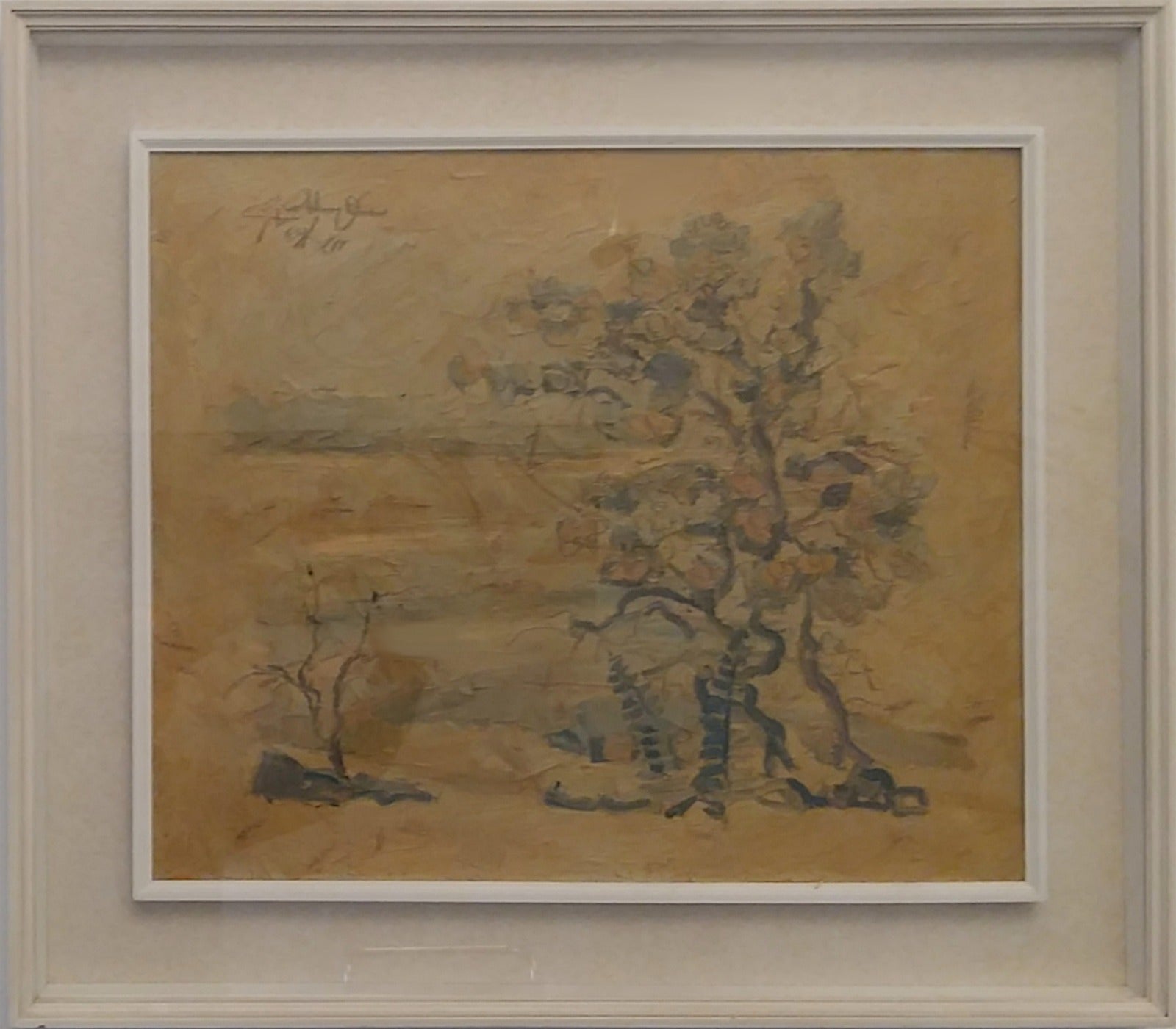 Luigi Battaglia - Albero sul  Po