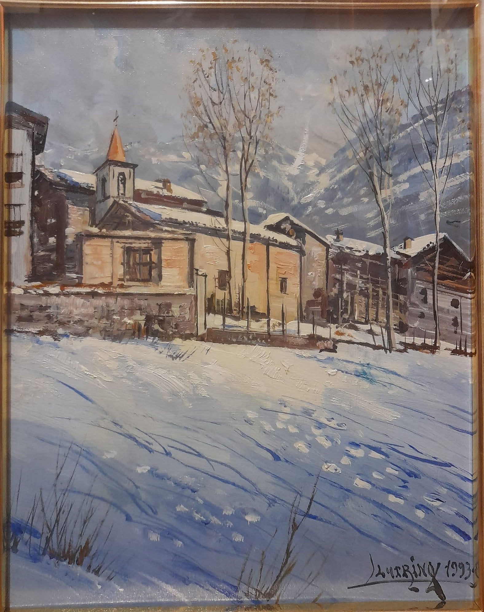 Luciano Lutring - Paisaje de montaña nevada