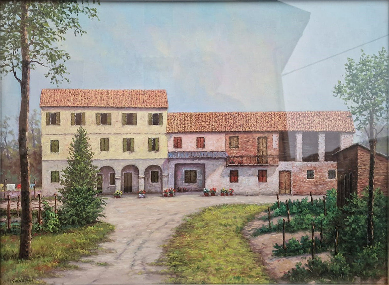 L. Salvadori - Paesaggio, casa colonica
