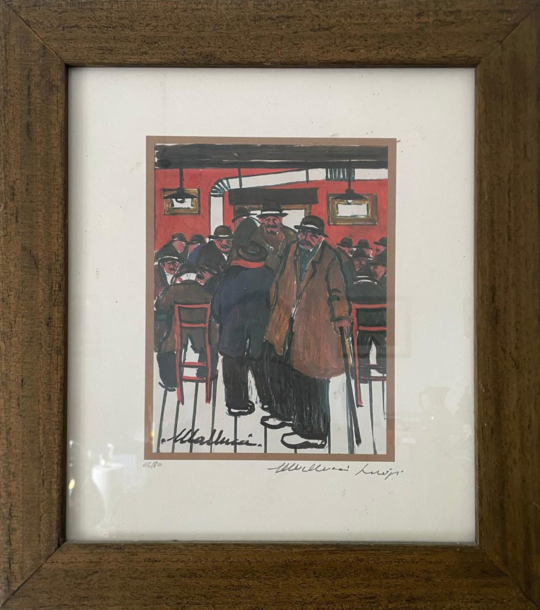 Luigi Mallucci - Senza titolo (Uomini in taverna)
