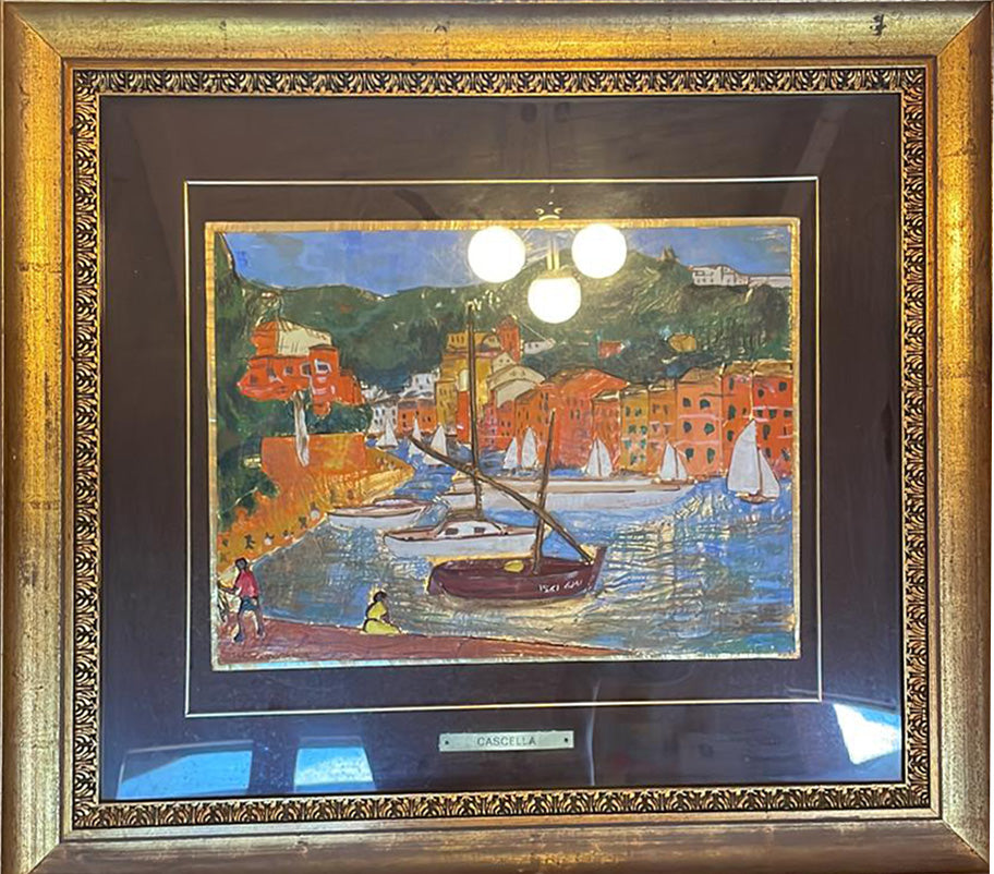 Michele Cascella (omaggio a) - Barche di Portofino