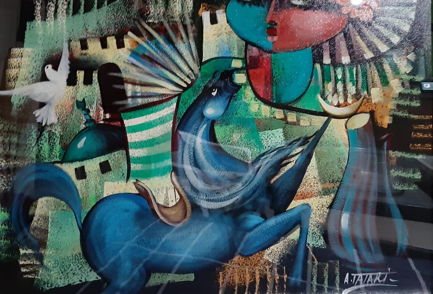 Abdul Rahem Tatari - Untitled (horse and allegorical figures)
