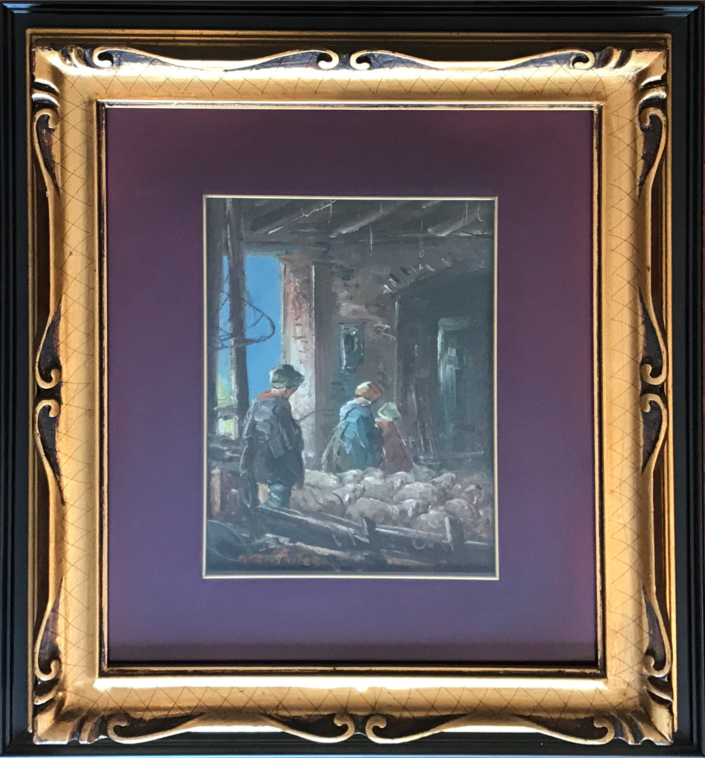 Mario Fattori - Interior de un redil