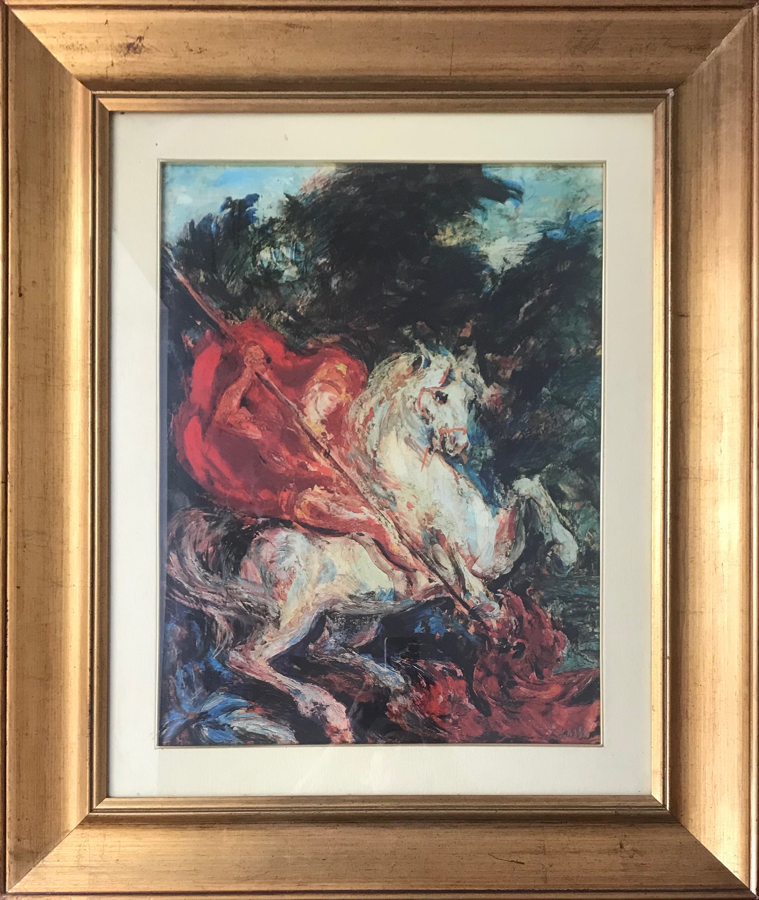 Aligi Sassu - San Giorgio e il Drago