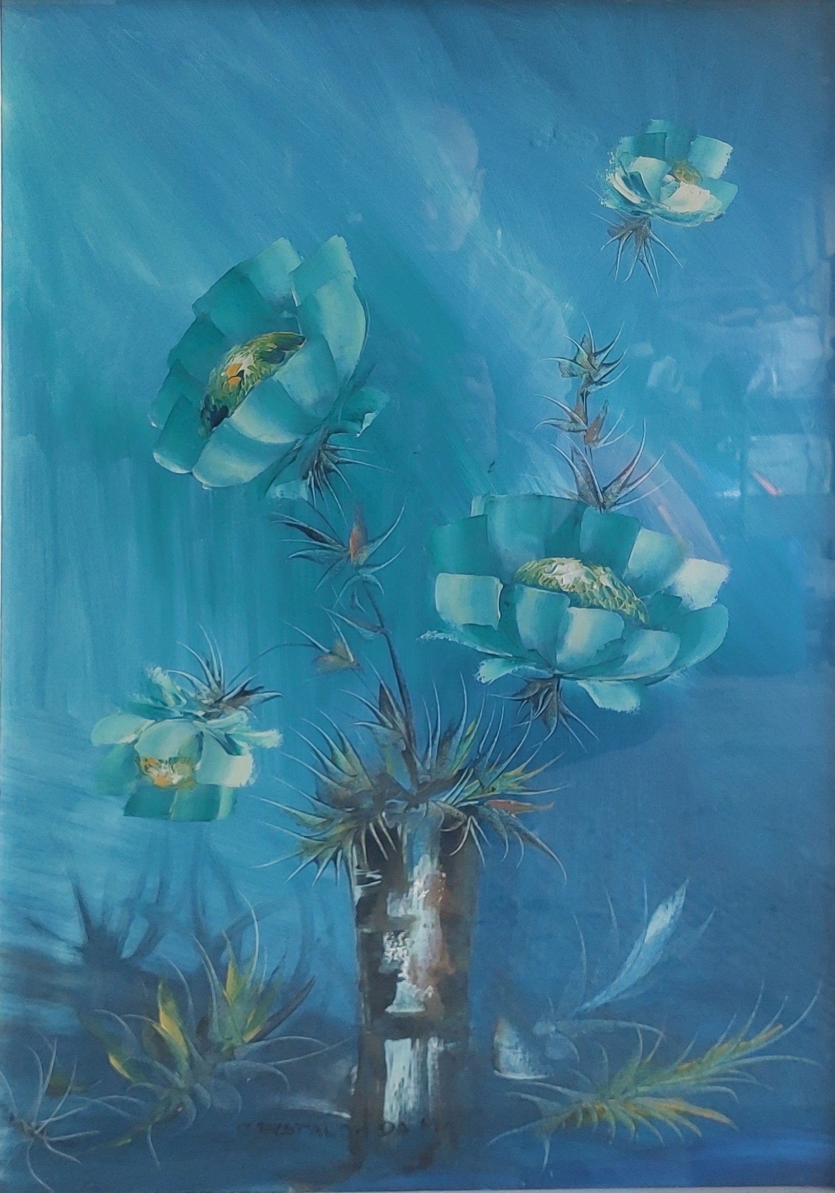 Castaldo de Milán - Flores azules - Flores rojas