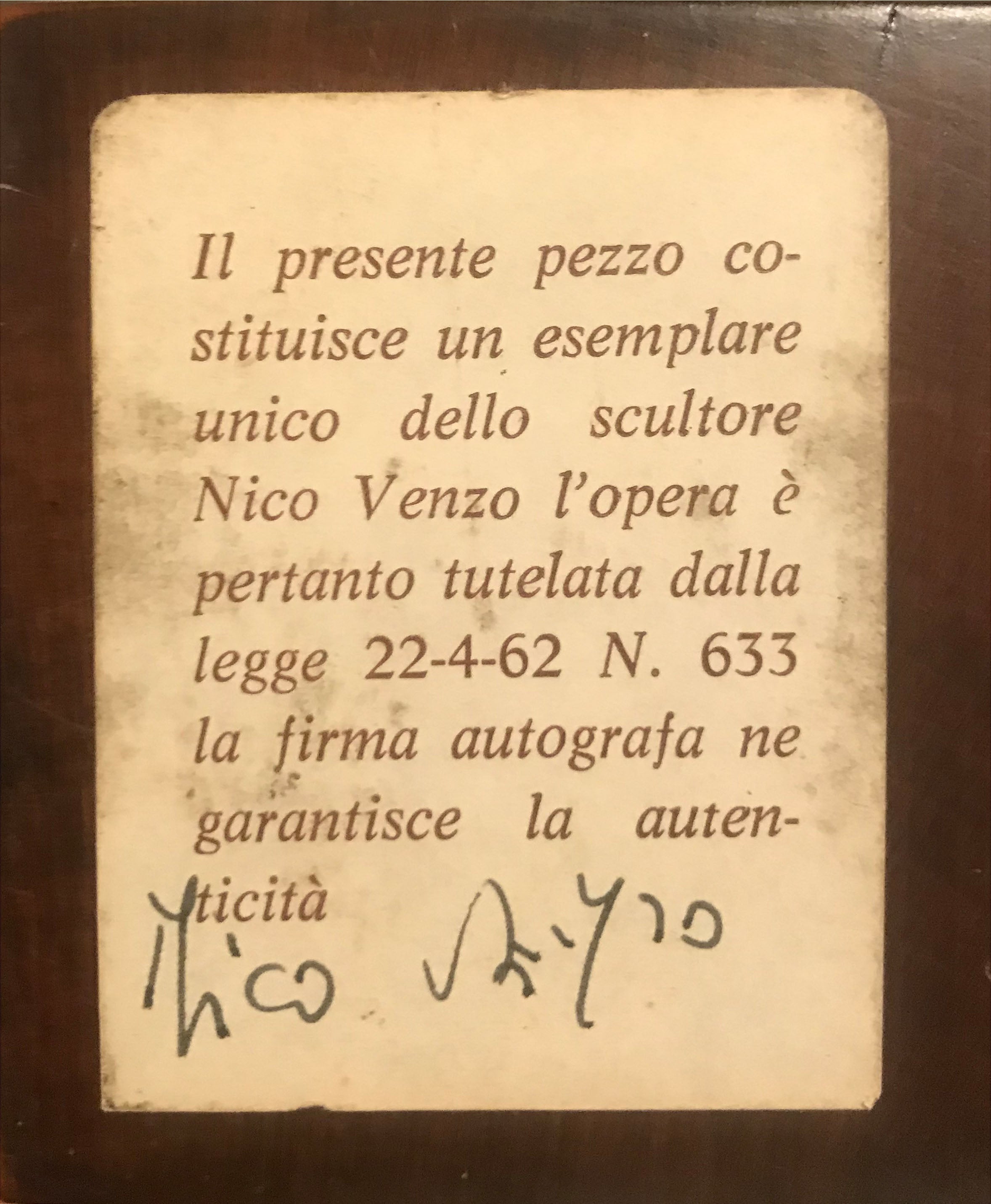 Nico Venzo - Volto di ragazza
