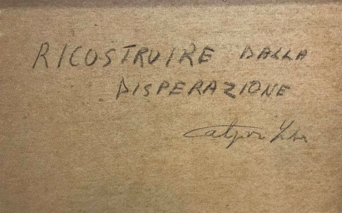 Fulvio Caligiuri - Ricostruire dalla disperazione