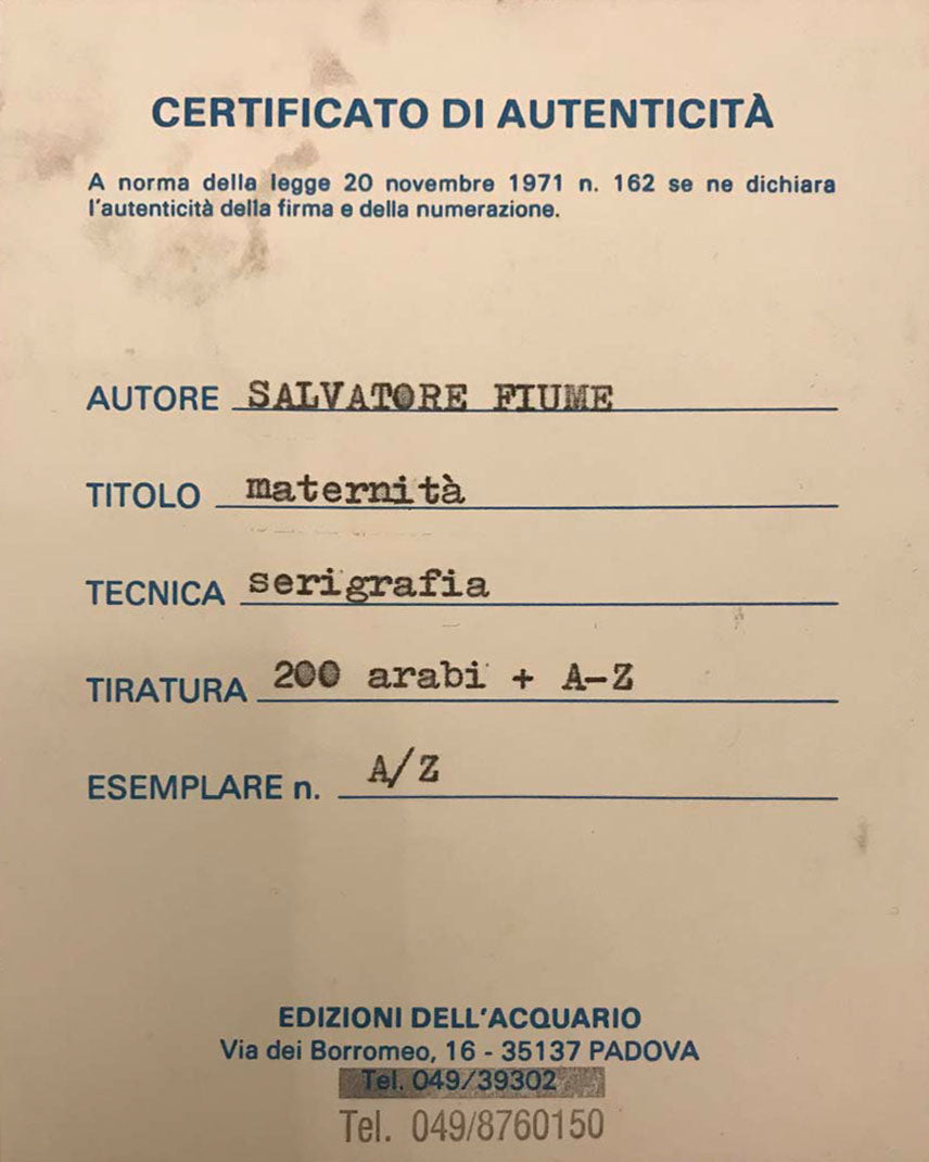 Salvatore Fiume - Maternità