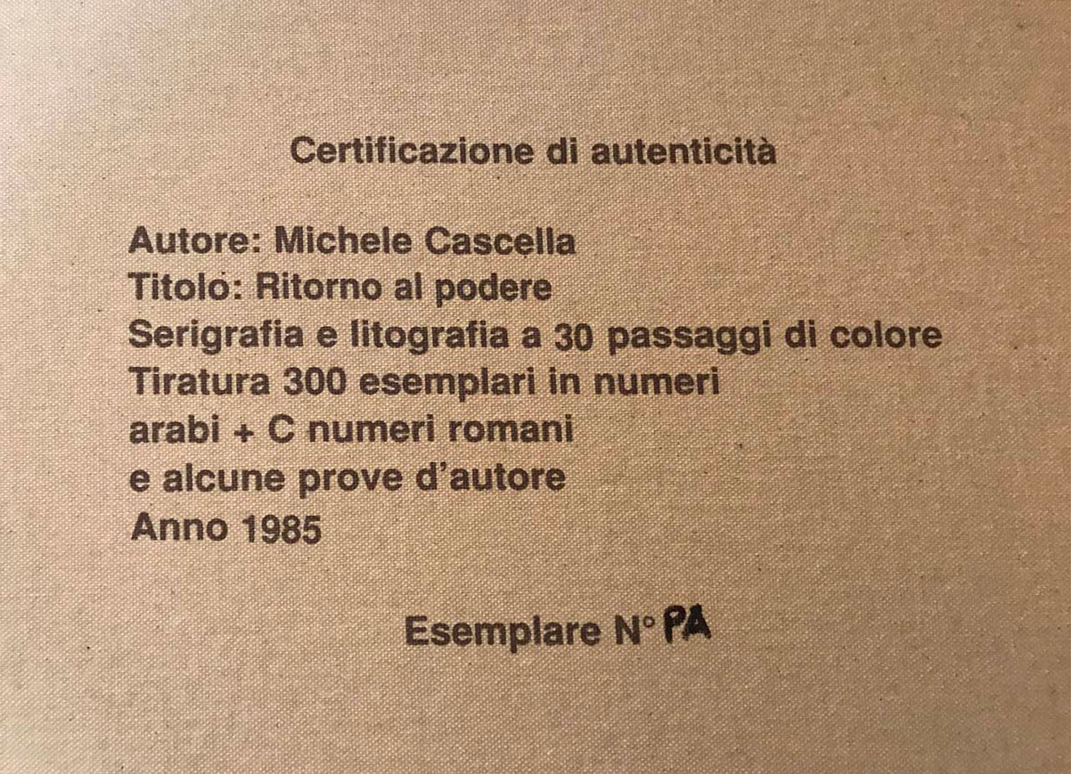 Michele Cascella - Ritorno al podere