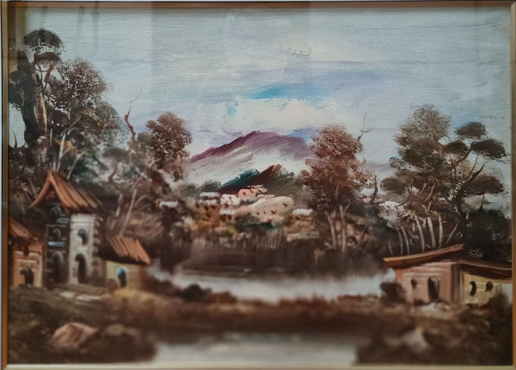 Autore Sconosciuto - Senza titolo (Paesaggio montano)