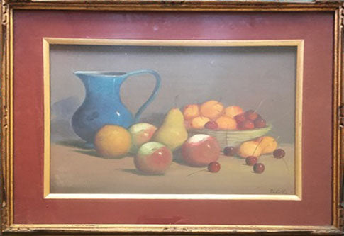 Giacomo Tabellini - Senza titolo (brocca con frutta)