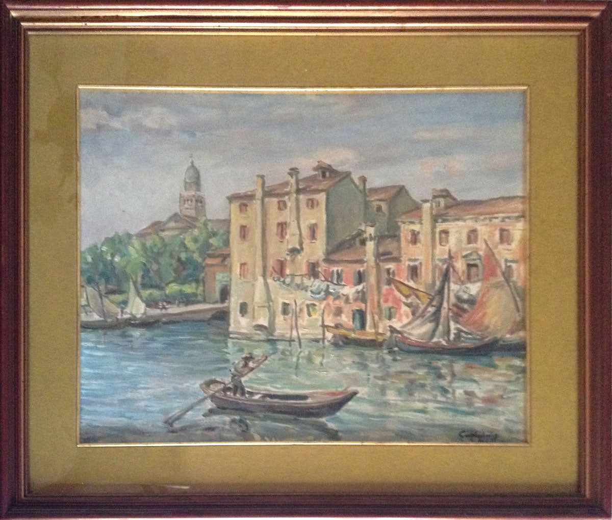 Guglielmo D'Este - Houses on the Canal