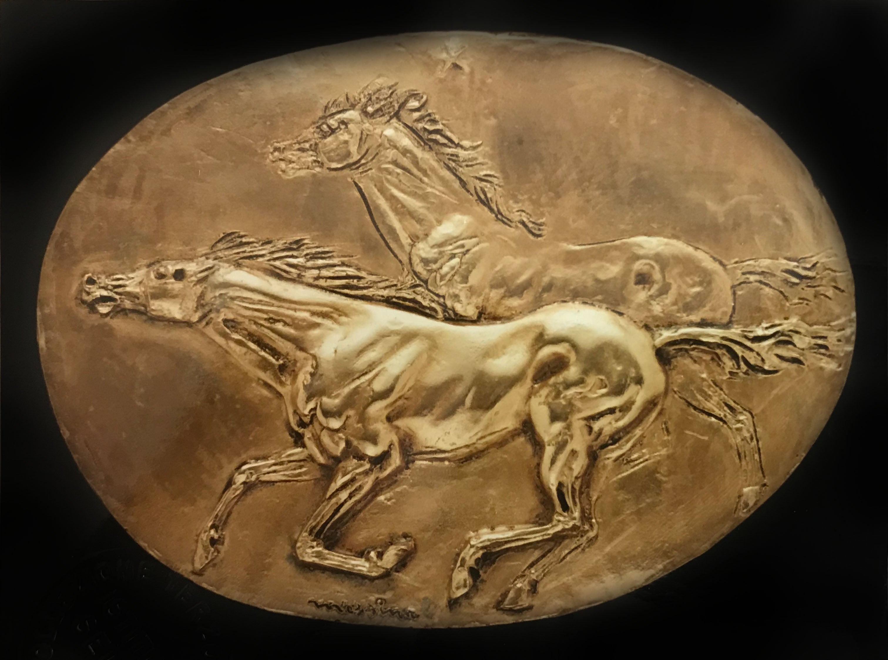 Francesco Messina - Cavalli al galoppo