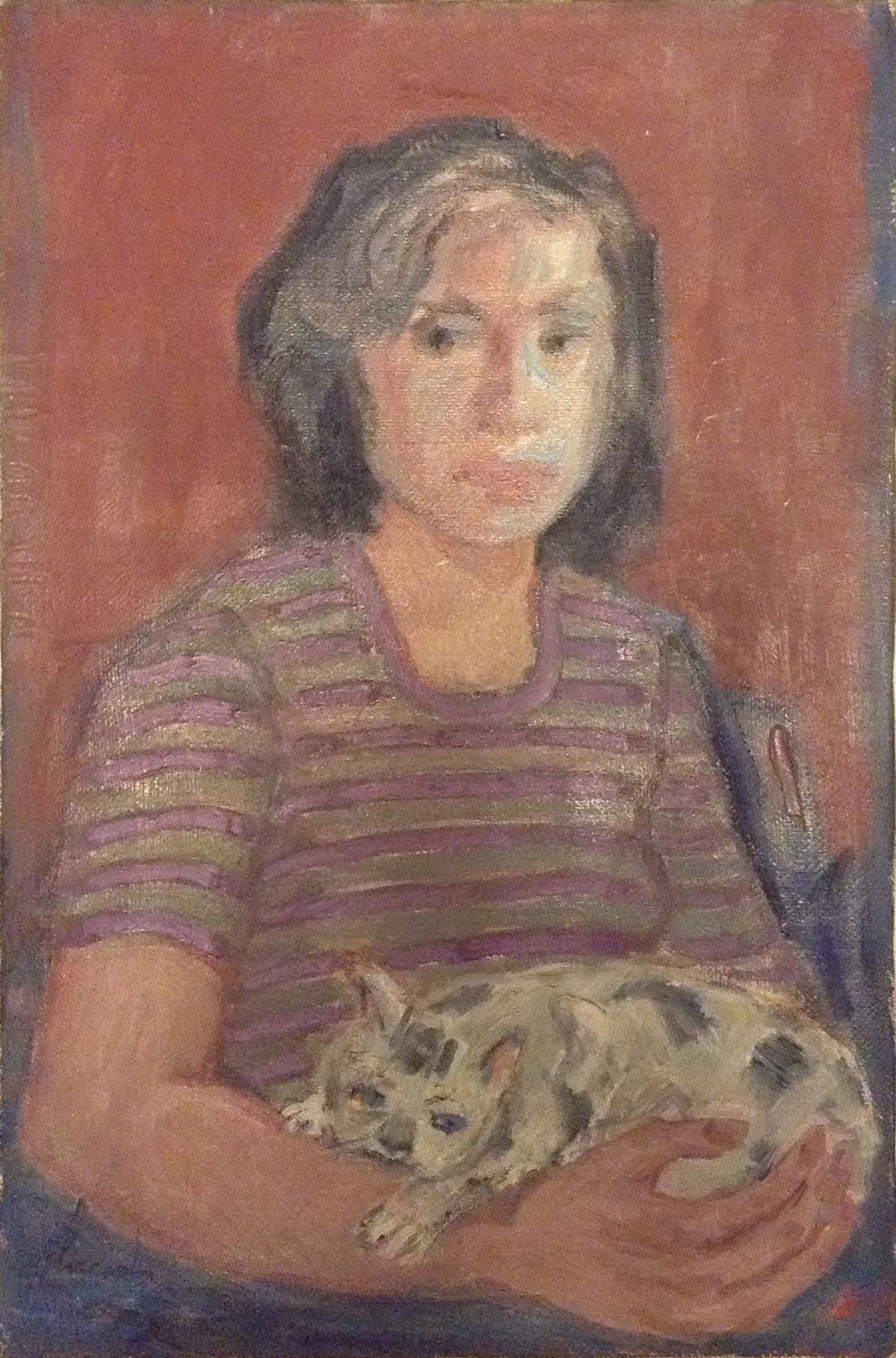 Errico Placido - Donna con gatto