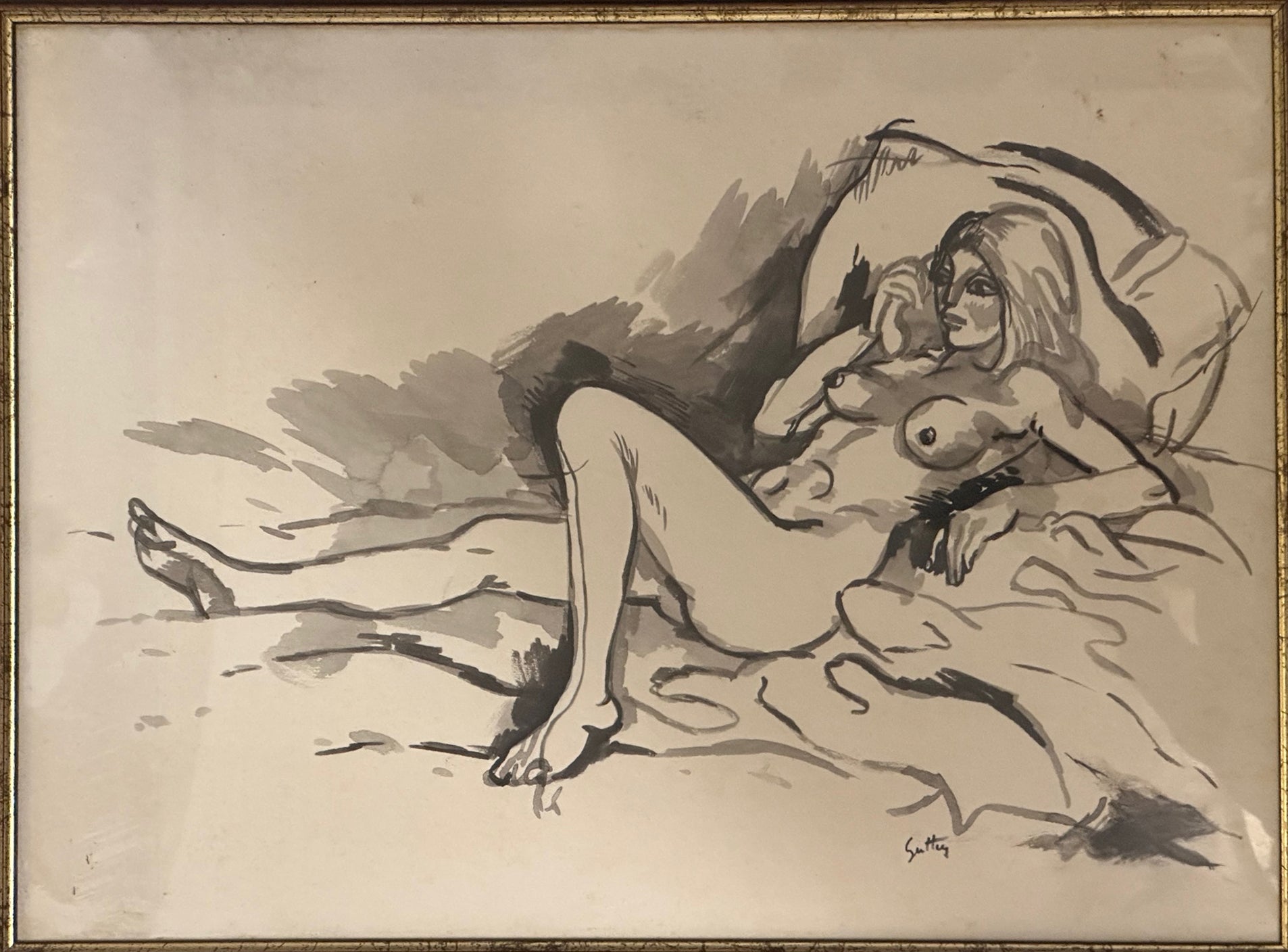 Renato Guttuso - Nudo di donna