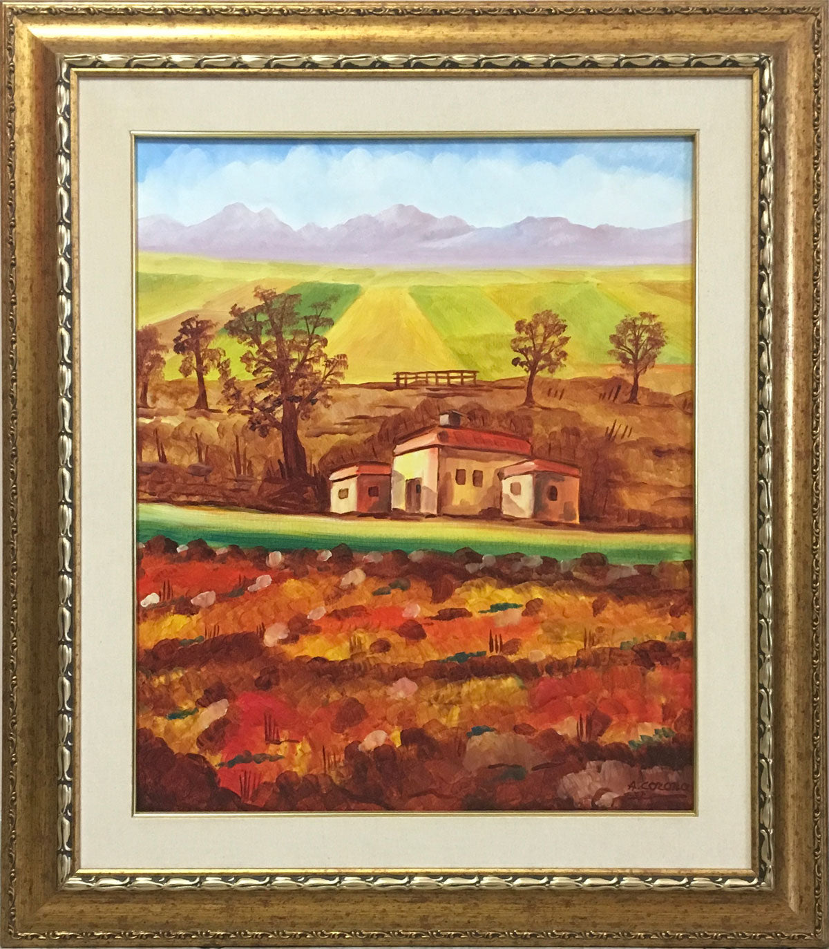 Armando Corona - Tramonto sulla valle