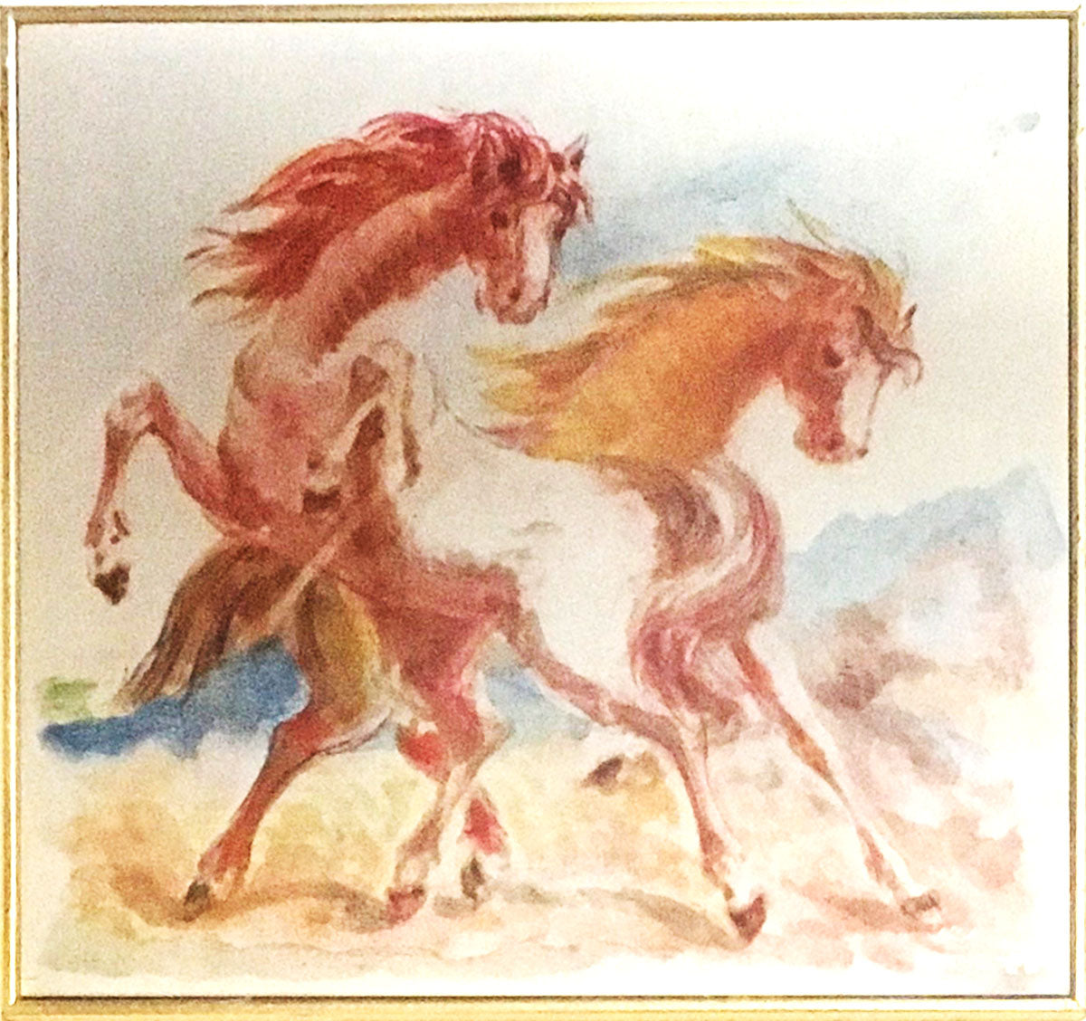 Aligi Sassu - Cavalli Bolzani
