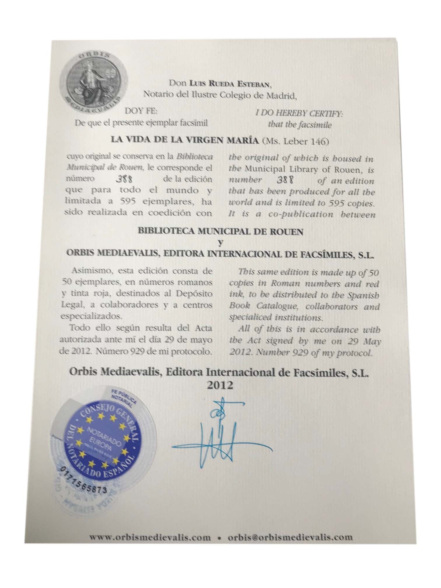 La vida de la Virgen María Con Commentario - Biblioteca municipal de Ruen