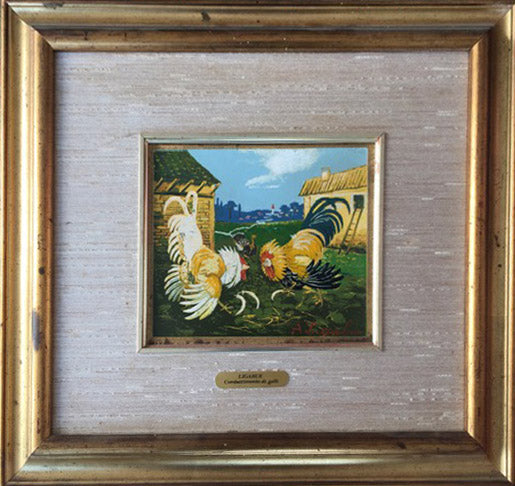 Antonio Ligabue - Combattimento di galli