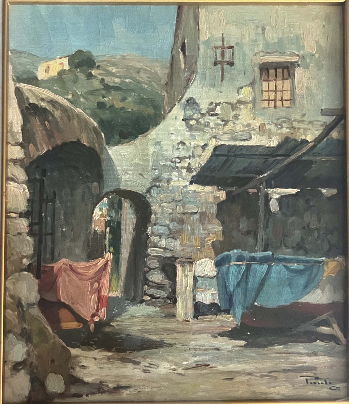 Vico Equense (il vescovado) - Olio su tela - Giovanni Parlato